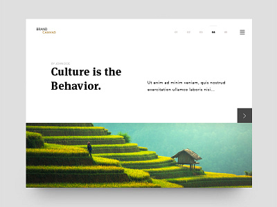 Article Layout animation landing minimal photo landing typography ui ux web website white