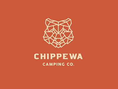 Chippewa Camping Co. Logo concept badge branding graphic design logo minnesota retro vintage