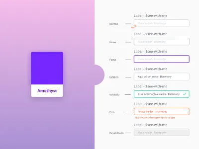 Use case - UI Kit for Amethyst bgmrodotec clean purple system wip