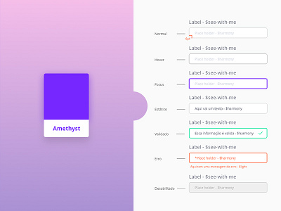 Use case - UI Kit for Amethyst bgmrodotec clean purple system wip