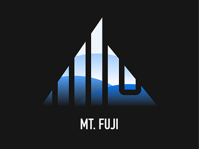 Mt. Fuji design designer fuji graphic design icon illustration japanese logo logo design oncept usa