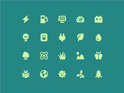 Energy + environment icons energy environment icon icon set icons pixi ui vector