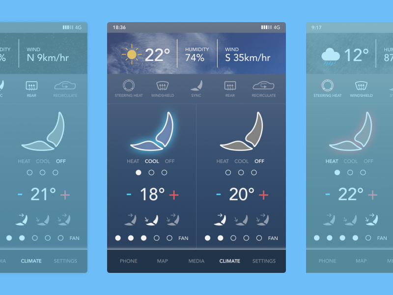 Example of In-Car Interface