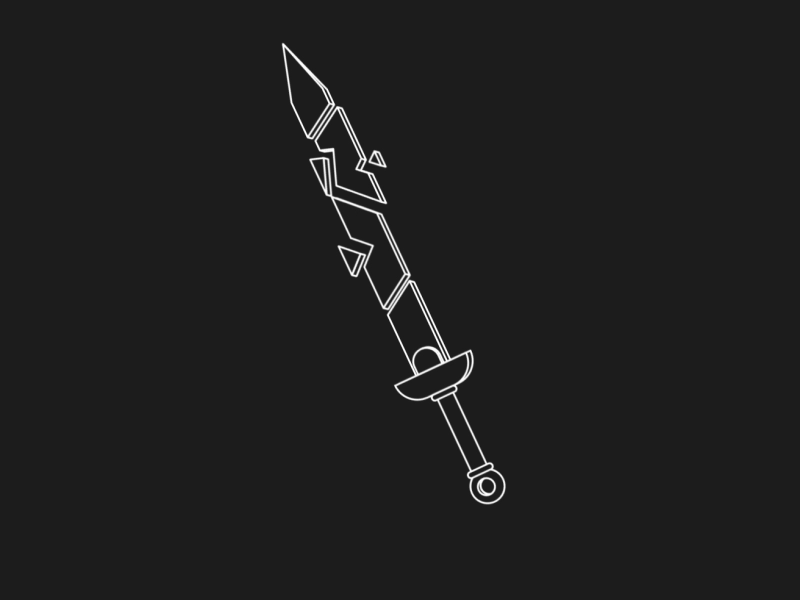 Sword animation gif loop motion design