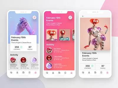 Events events interface ios iphone iphonex ui ux