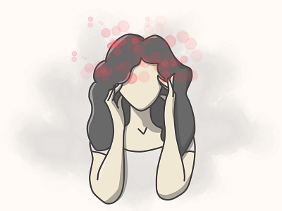 Pulsing headache headache pain woman