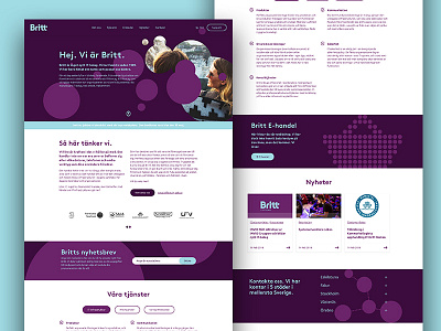 Britt website colorful design tech ui ux website