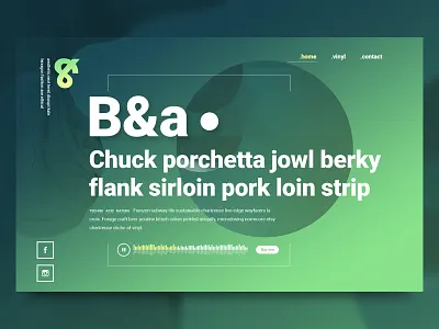 dayliUi #003 Landing Page above the fold daily daylyui landing landing page maximalism music page player ui ux web website