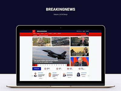 Breaking News - UI/UX Design art direction concept graphic design layouts media news press ui ux web design