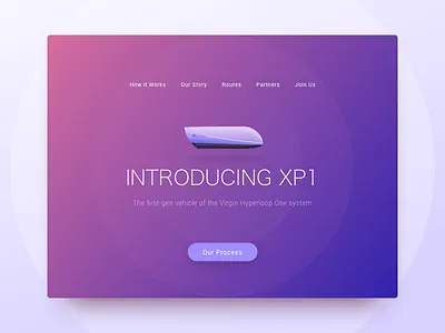 Hyperloop Header Concept color header hyperloop ui