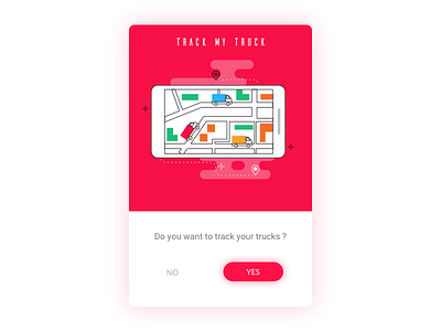Tracking My Truck app application design experience design gui illustration interface minimal tracking uiux user