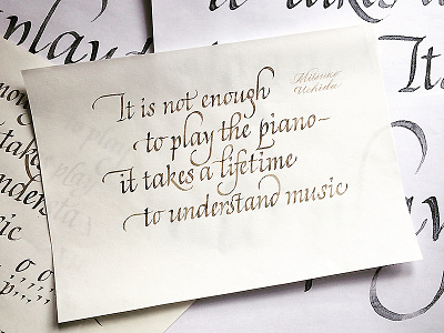 Calligraphy Frase calligraphy handlettering lettering