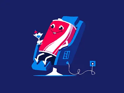 Happy can :))) can cocktail drawing happy illustration massage motion shake