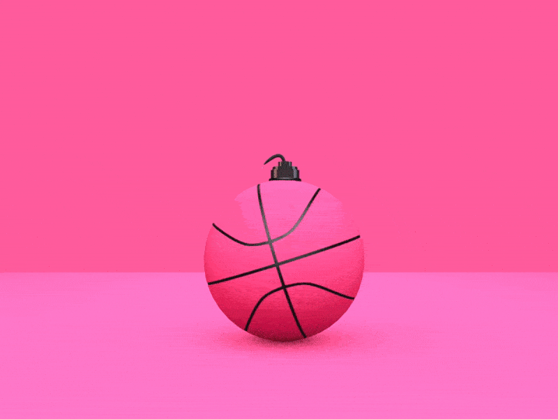 Hello Dribbble! animation cinema4d design dribbble gif hello dribbble logo pink presentation welcome