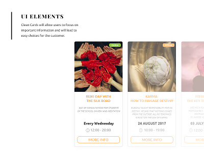 Ui Elements - TheSilkRoad elements forms landing page reiki ui ux elements web website yoga