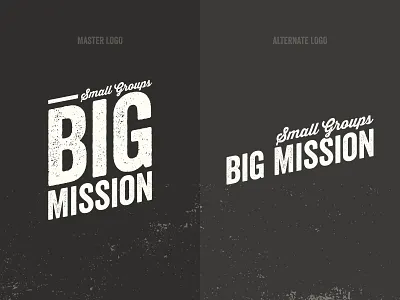 Small Groups Big Mission Identity- WIP book design brand cover design editorial logo design texture typography workbook design
