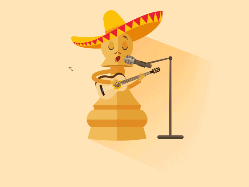 Chant Pion - Les mots dits 2d animation after effects character motion