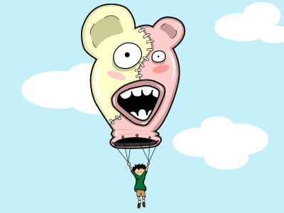 Balloon adobe illustrator balloon character design illustrator monster vector