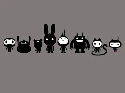 Multifunctional Freaks animal black character design dribbble graphic horned icons illustration mascot monster