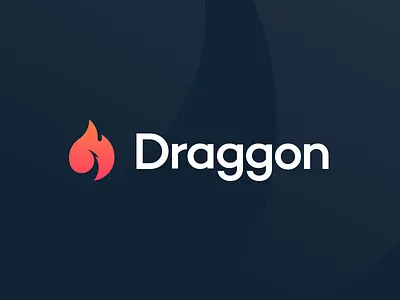 Draggon Logo branding dragon fire flame icon logo symbol tail
