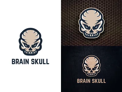 Brain Skull Logo brain logo skull