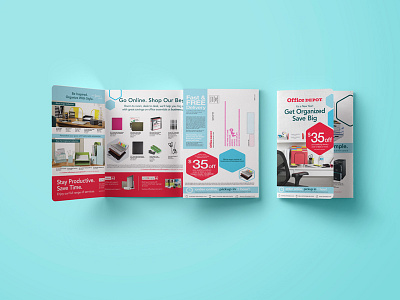 Gatefold Brochure for Office Depot brochure gatefold layout print