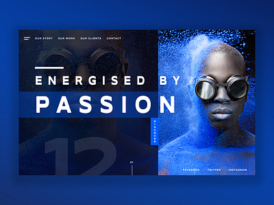 Energised by Passion daily design design inspiration graphic design photography ui design user interface ux design web design