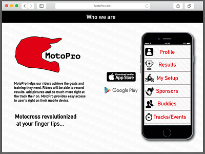 Another MotoPro Website Mockup