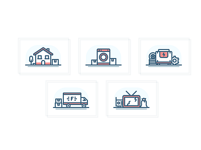 Services Icons (vol 1) 2d colored freteman icon illustration outline services