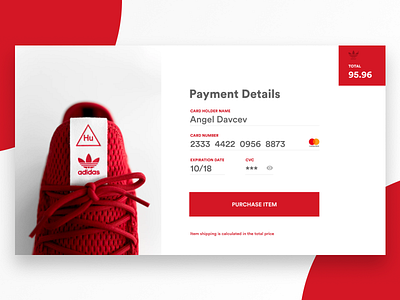 Credit Card Checkout checkout credit card daily daily challenge shoes ui ux