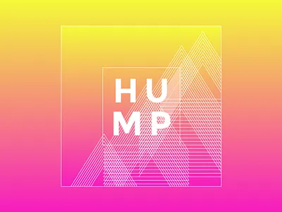 hump day gradient hump lines sketch wednesday