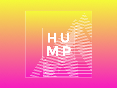 hump day gradient hump lines sketch wednesday