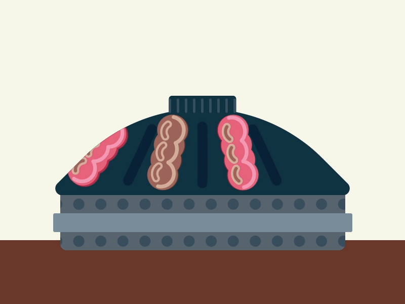 Korean BBQ animation gif grill kalbi korean bbq motion graphics