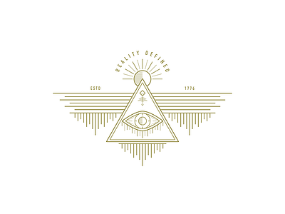 Reality Defined allseeingeye brand design evileye eye graphicdesign illustration linework