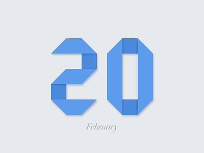 February 20 20 datetypography feb february number twenty typography