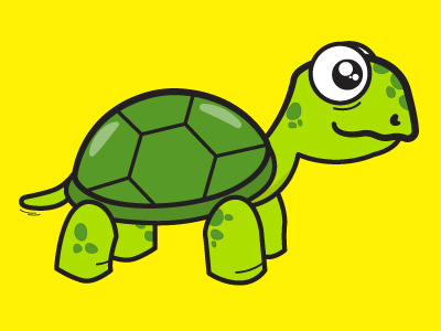 Cute Turtle animal cut turtle vector