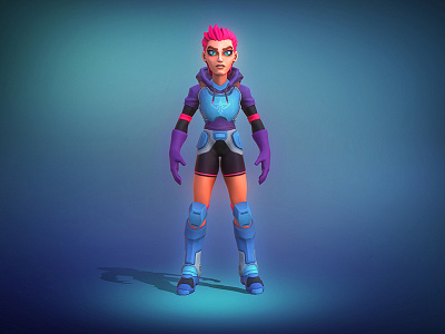 Space Girl 3d art cartoon character character design modelling render scifi sculpt stylized zbrush