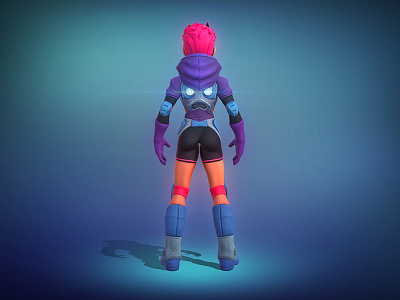 Space Girl 3d art character jetpack modeling punk render scifi sculpt space zbrush