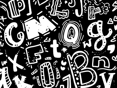 Alphabet alphabet hand drawn hand rendered pattern type typeface typography
