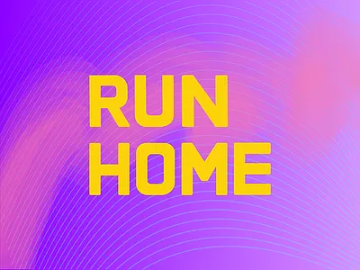 Run Home - Logotype Exploration branding custom type identity logotype modern typography