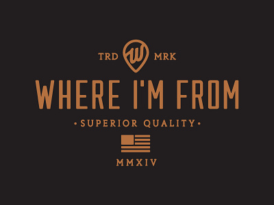 Where Im From Apparel - Wordmark apparel branding identity logo quality superior trademark wordmark