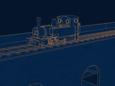 Biggest Little Railway Motion Graphics 3d c4d cell shaded cinema 4d doc motion graphics train tv