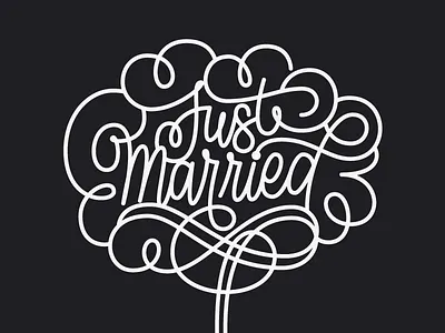 Wedding Topper cake curly flourish illustration lettering marriage typography wedding