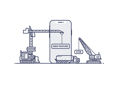 Work in progress - Infrastructure building construction crane digger infrastructure lorry new feature site wip wireframes work in progress workshop