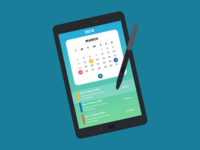 Event / Calendar branding illustration illustrator vector webdesign website