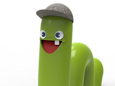 Wormboy 3d character cg keyshot rhino