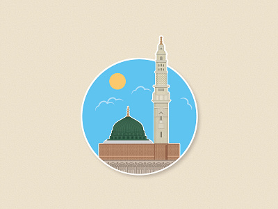 Makka Madina Illustrations bhagirath culture design graphics icon illustration landmark lands logo madina makka pin print