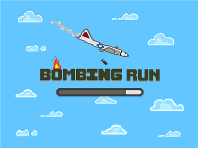 Pixel Based Mobile Game airplane game game design mobile mobile game pixel pixel art plane wwii