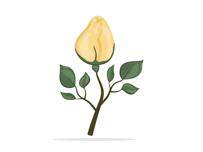 Beautiful watercolor yellow rose. art branding decoration design graphic design icon illustration modern nature print romantic rose trend ui vector web yellow