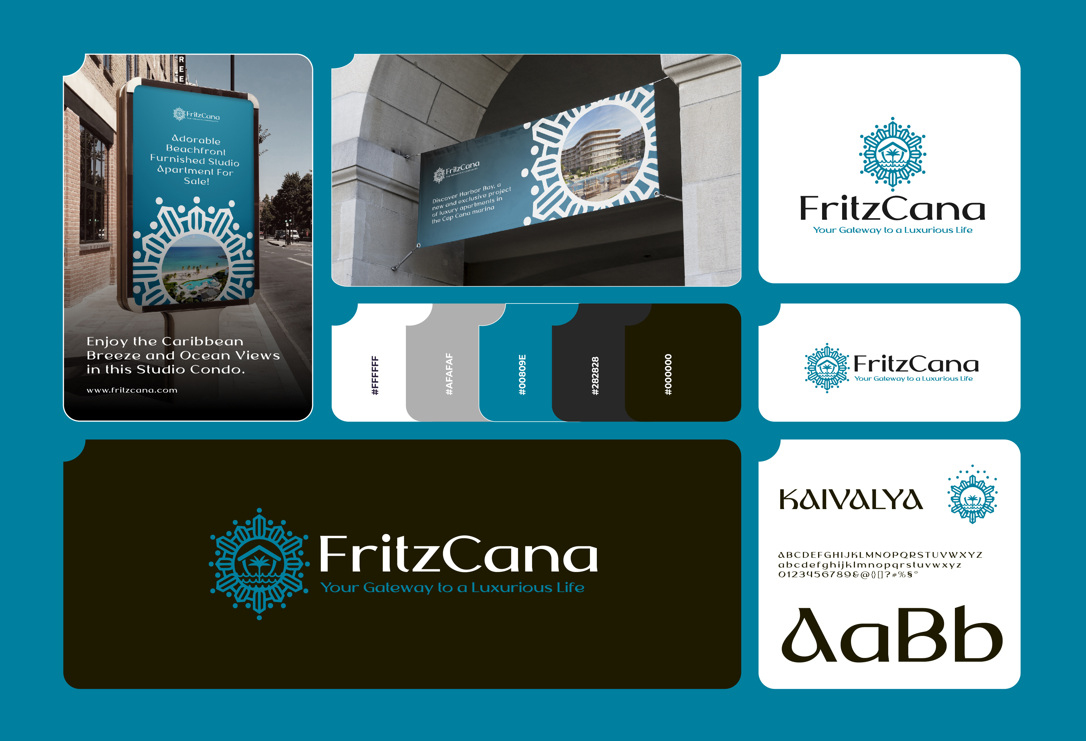 FritzCana - Brand identity blue brand identity branding cana fritz graphic design home house icon logo logo brand logo concept logo creation logo design logo real estate luxury motion graphics real estate ui